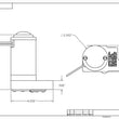 Load image into Gallery viewer, Aeromotive Marine Pump 14-PSI - 3/8 NPT Ports - Back View
