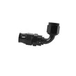 Load image into Gallery viewer, Aeromotive PTFE Hose End - AN-06 - 90 Deg - Black Anodized - Side View