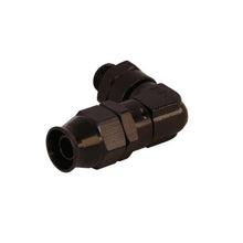 Load image into Gallery viewer, Aeromotive PTFE Hose End - AN-06 to AN-08 Hose - 90 Deg - Black Anodized - Side View