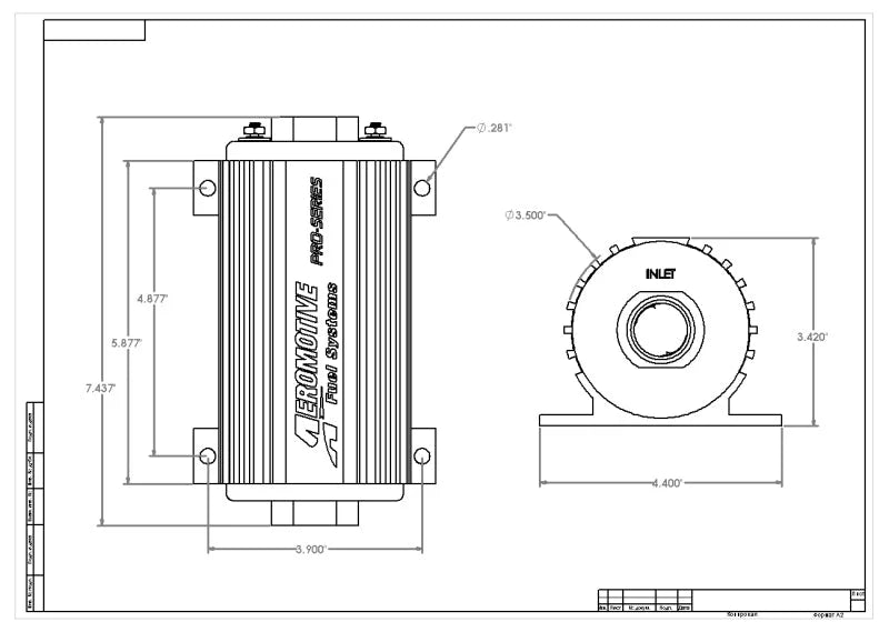 Aeromotive Pro-Series Fuel Pump - EFI or Carbureted Applications - Additional View 5