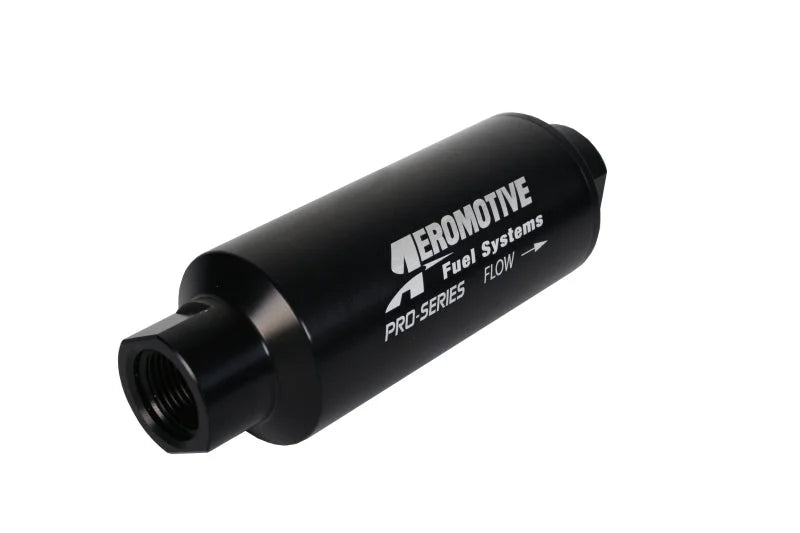 Aeromotive Pro-Series In-Line Filter - AN-12 - 40 Micron SS Element - Nickel Chrome Finish - Installation View
