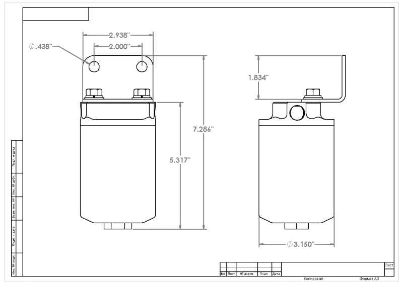 Aeromotive Replacement 10 Micron Disposable Element (for P/N 12308 Filter) - Additional View 6