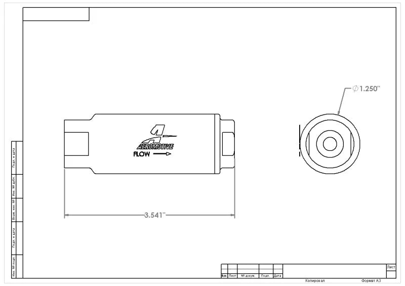 Aeromotive Replacement 100 Micron SS Element (for 12316 Filter Assembly) - Installation View