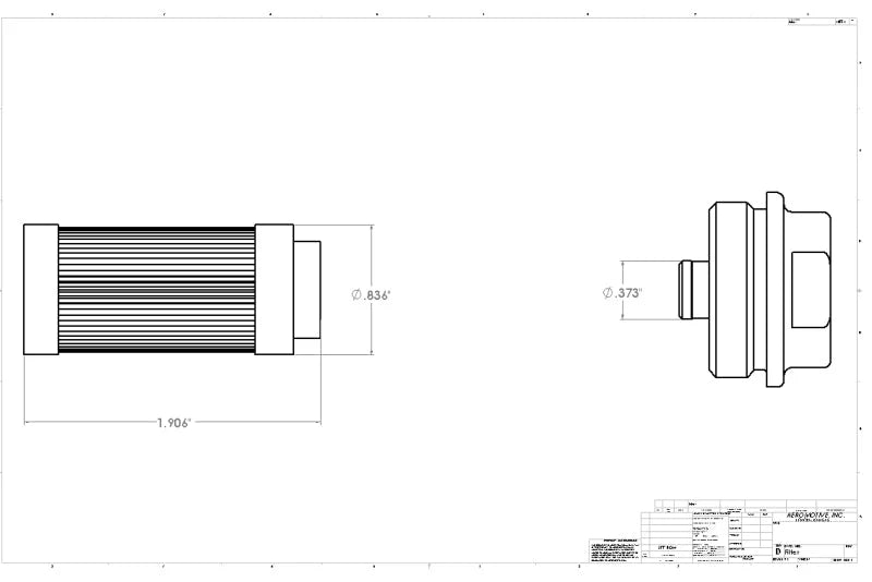 Aeromotive Replacement 100 Micron SS Element (for 12316 Filter Assembly) - Additional View 6