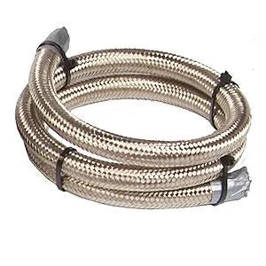 Aeromotive SS Braided Fuel Hose - AN-06 x 12ft - Back View