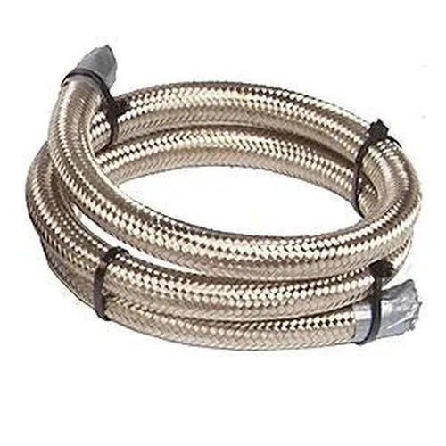 Aeromotive SS Braided Fuel Hose - AN-08 x 8ft - Back View