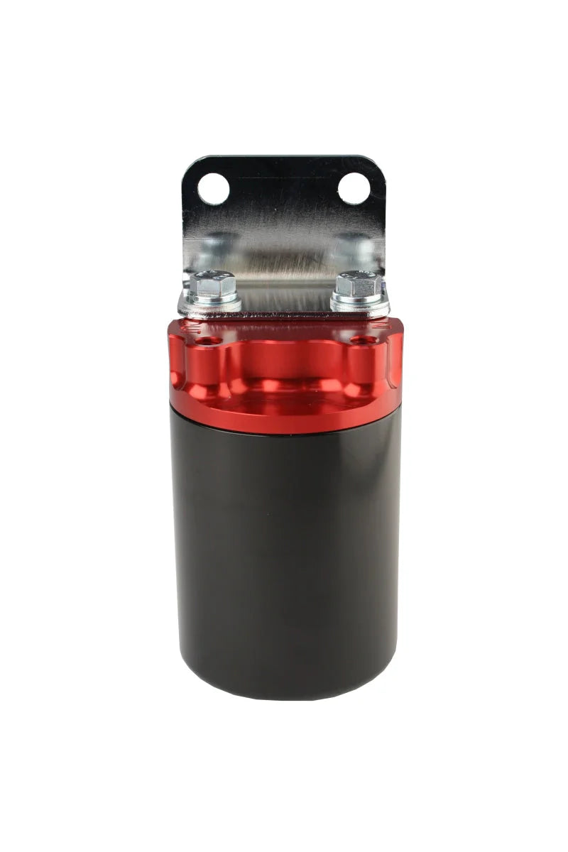 Aeromotive SS Series Billet Canister Style Fuel Filter 12317 Anodized Black/Red - Installation View