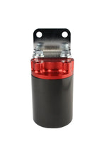 Load image into Gallery viewer, Aeromotive SS Series Billet Canister Style Fuel Filter 12317 Anodized Black/Red - Installation View