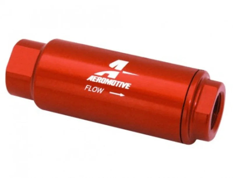 Aeromotive SS Series In-Line Fuel Filter 12303 - 3/8in NPT - 40 Micron Fabric Element - Installation View