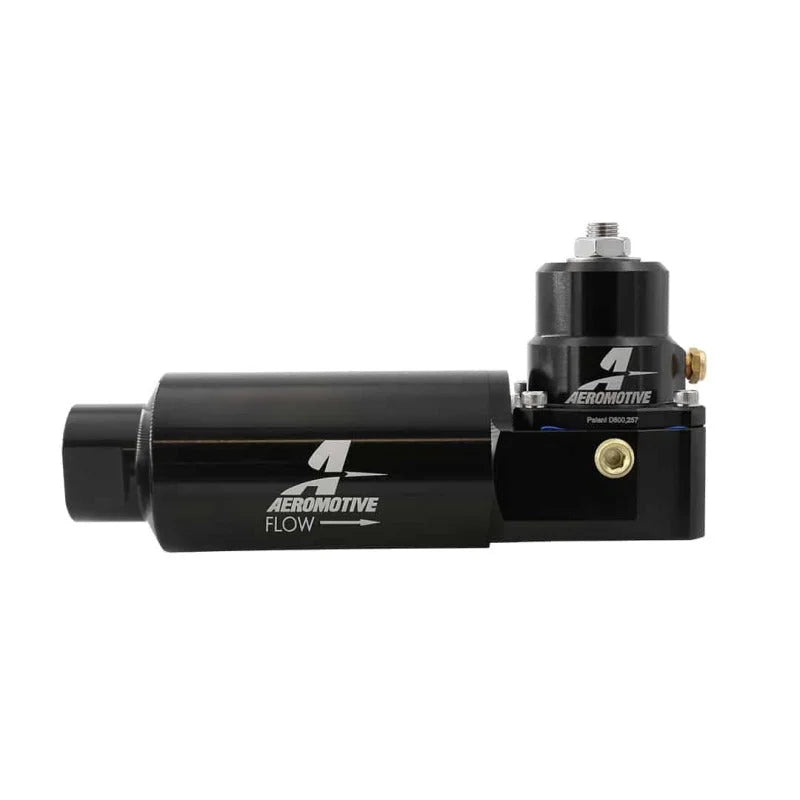 Aeromotive Universal Filter Combo EFI Regulator 10 Micron AN-06 Flare - Side View