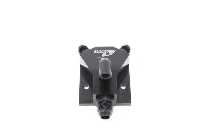 Aeromotive VaporWorx Y-Block Kit - (2) AN-06 ORB (1) AN-08 ORB (1) 1/8in NPT - Installation View