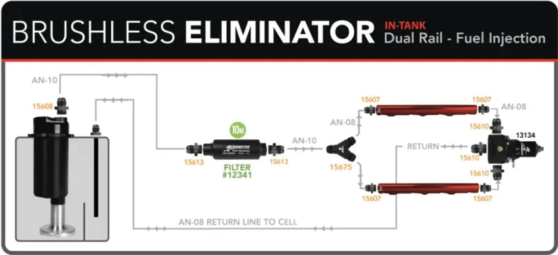 Aeromotive Variable Speed Controlled Fuel Pump -In-Tank - Universal - Brushless Eliminator - Installation View