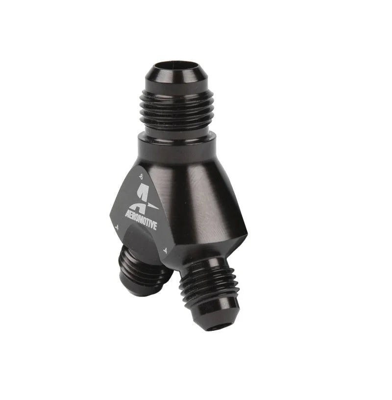 Aeromotive Y-Block - AN-06 - 2x AN-04 - Main Product View