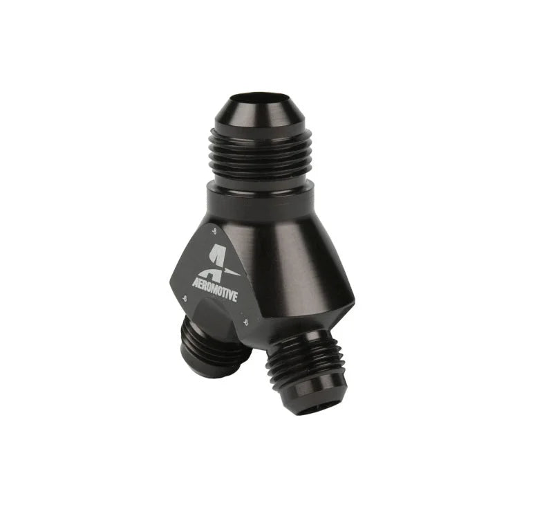 Aeromotive Y-Block - AN-08 - 2x AN-06 - Main Product View