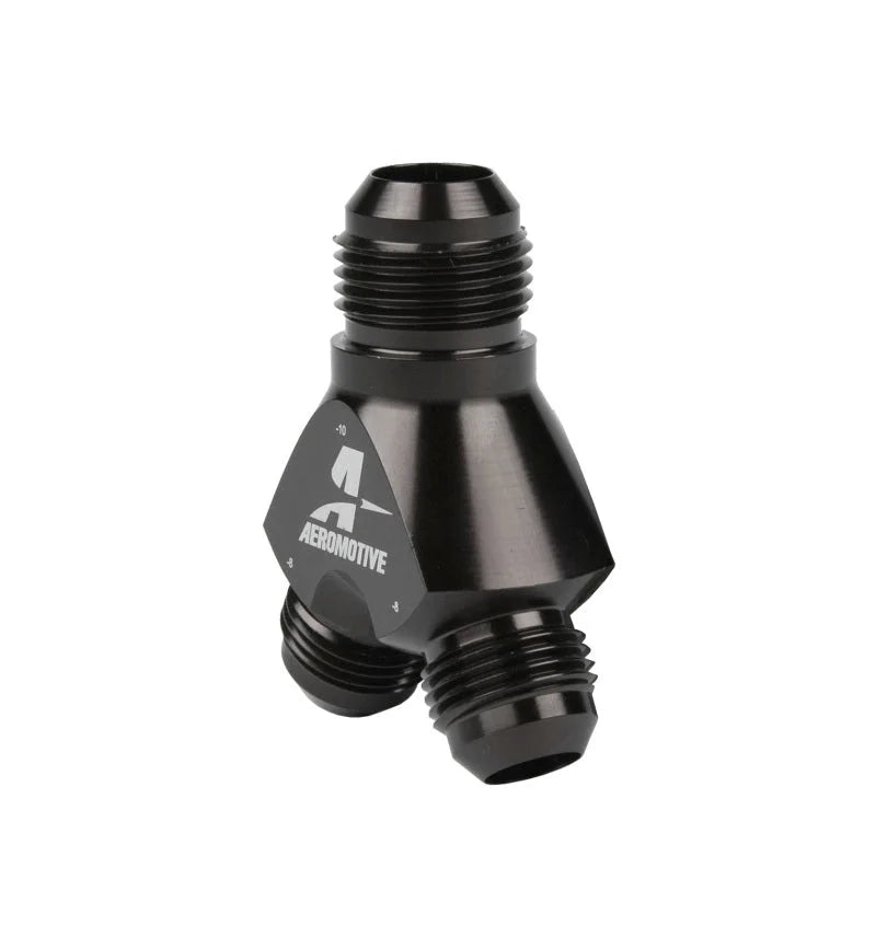 Aeromotive Y-Block - AN-10 - 2x AN-08 - Main Product View