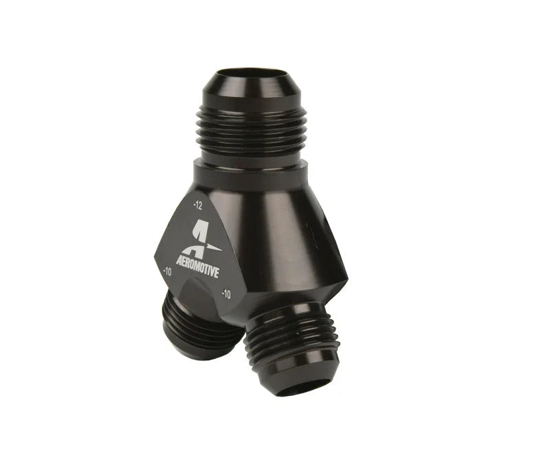 Aeromotive Y-Block - AN-12 - 2x AN-10 - Main Product View