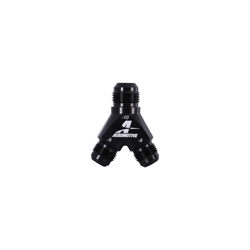 Aeromotive Y-Block - AN-12 - 2x AN-10 - Back View