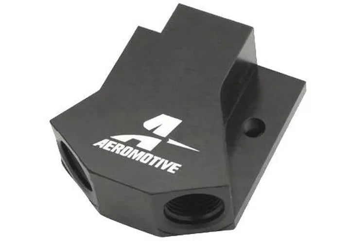 Aeromotive Y-Block - AN-12 - 2x AN-12 - Side View