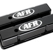 Load image into Gallery viewer, Air FLow Research Tall Alum Valve Cvr Black w/AFR Logo fits SBC