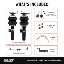 Load image into Gallery viewer, Air Lift 05-14 Audi A3 / 06-14 Volkswagen GTI Performance Front Kit - Installation View