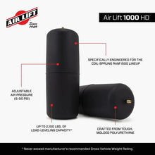 Load image into Gallery viewer, Air Lift 1000HD Rear Air Spring Kit for 2019+ Dodge Ram 1500 - Back View