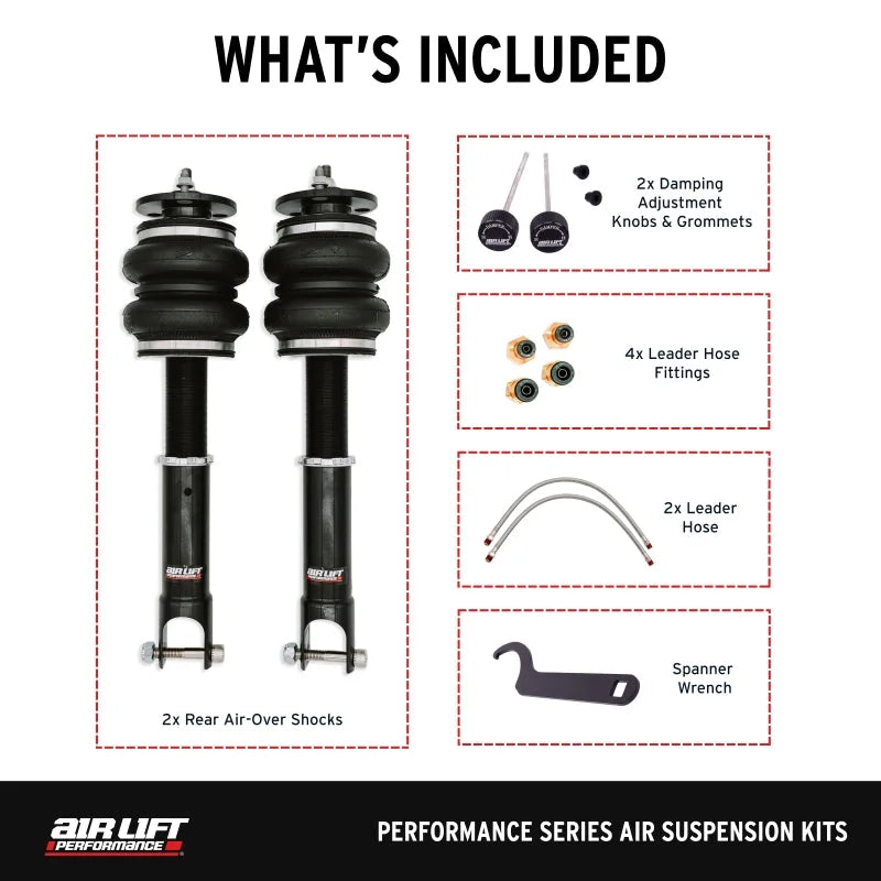 Air Lift 15-20 Acura TLX / 13-17 Honda Accord Rear Performance Air Suspension Kit - Installation View
