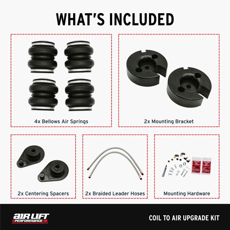 Air Lift 18-24 Honda Accord Sedan Coil to Air Upgrade Kit - Back View