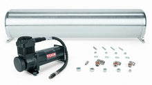 Load image into Gallery viewer, Air Lift 28in FLO Tank w/ Viair 444c Black Compressor (Incl. Fittings &amp; Tank Mounting Hardware) - Main Product View