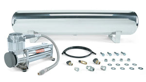 Air Lift 4 Gal. Polished Tank w/ Viair 444c Chrome Compressor (Incl. Fittings & Mounting Hardware) - Main Product View