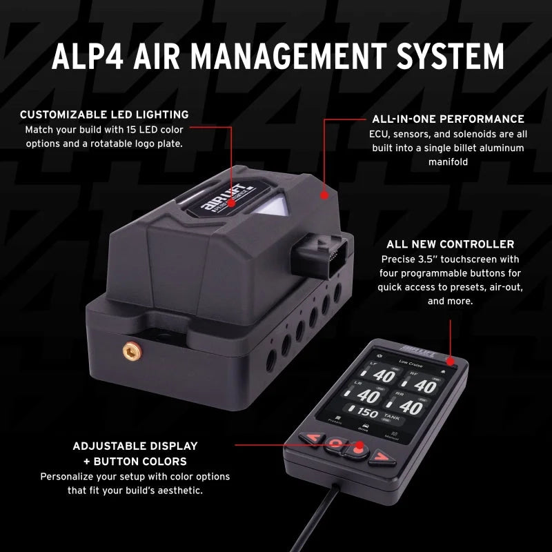 Air Lift ALP4 Air Management 1/4in Airline (No Tank/Compressor) - Back View