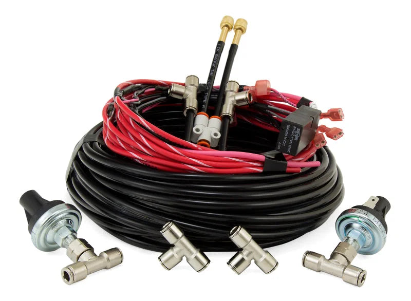 Air Lift Load Controller Dual Heavy Duty Compressor - Side View