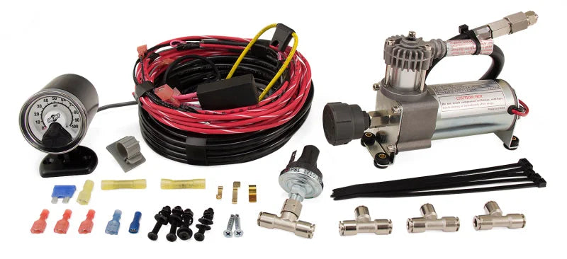 Air Lift Load Controller Single Heavy Duty Compressor - Back View