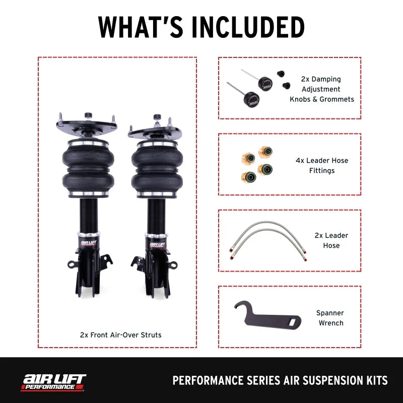 Air Lift Performance Front Air Suspension Kit fits 2015-2021 Subaru WRX (va) / 2015-2021 Subaru WRX STI (va) - Installatio...