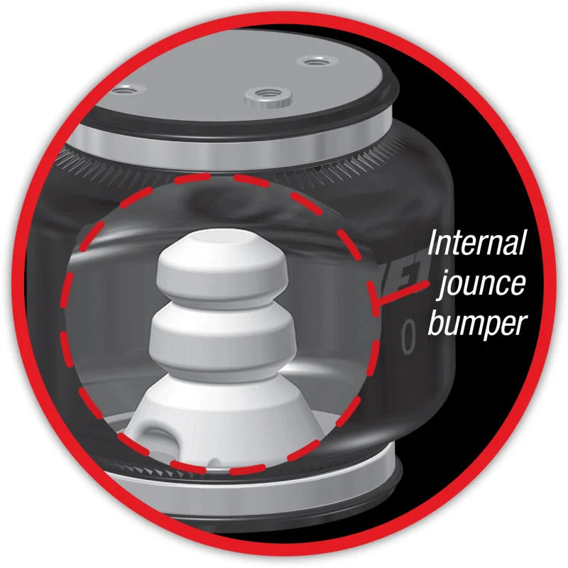 Air Lift Replacement Air Spring-Loadlifter 5000 Ultimate Bellows Type w/ internal Jounce Bumper - Installation View