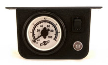 Load image into Gallery viewer, Air Lift Single Needle Gauge W/ 2in Lighted Panel - 100 PSI - Main Product View