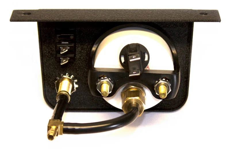 Air Lift Single Needle Gauge W/ 2in Lighted Panel - 100 PSI - Back View