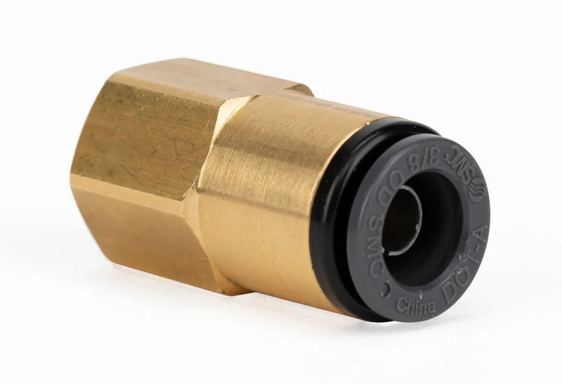 Air Lift Straight Female - 1/4in FNPT X 3/8in PTC - DOT - SMC# KV2F11-35 - Main Product View