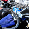 Load image into Gallery viewer, Airaid 10-14 Ford Mustang Shelby 5.4L Supercharged Direct Replacement Filter - Dry / Blue Media - Side View