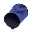 Load image into Gallery viewer, Airaid 10-14 Ford Mustang Shelby 5.4L Supercharged Direct Replacement Filter - Oiled / Blue Media - Side View