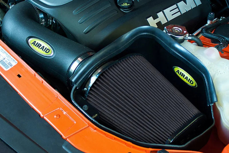 Airaid 11-14 Dodge Charger/Challenger MXP Intake System w/ Tube (Dry / Black Media) - Main Product View