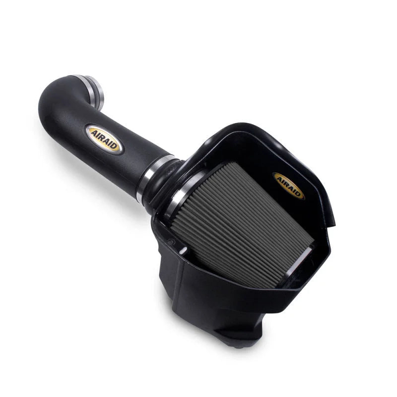 Airaid 11-14 Dodge Charger/Challenger MXP Intake System w/ Tube (Dry / Black Media) - Side View