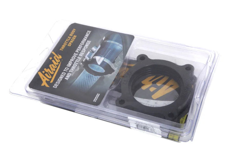 Airaid 11-14 Ford Mustang 3.7L V6 / 11-14 Ford F-150 3.7L V6 PowerAid TB Spacer - Back View