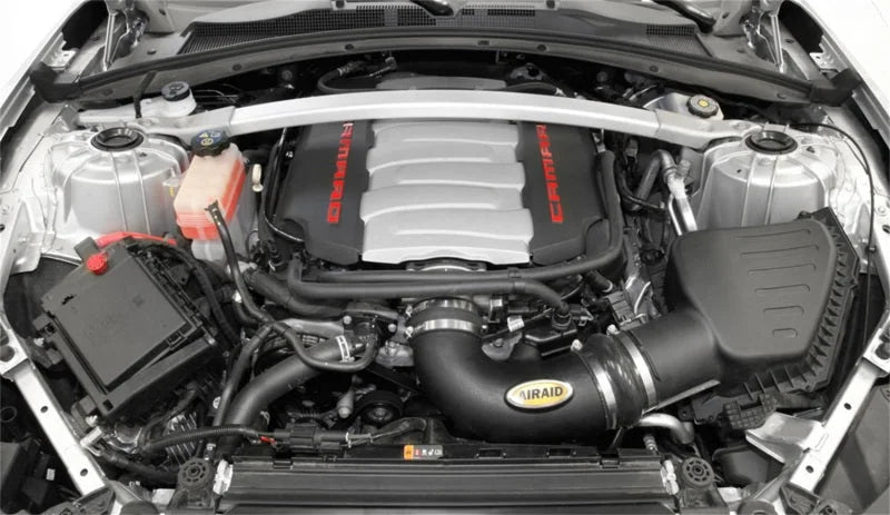 Airaid 16-17 Chevrolet Camaro SS V8-6.2L F/I Jr Intake Kit w/ Dry Filter - Back View