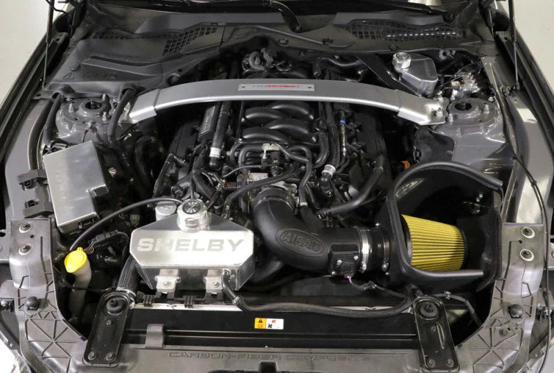 Airaid 16-19 Ford Mustang Shelby GT350 V8 5.2L F/I Performance Air Intake System - Side View