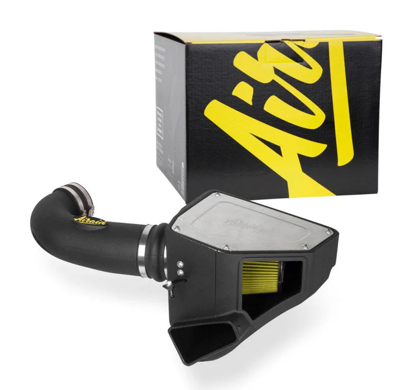 Airaid 16-20 Chevrolet Camaro SS V8-6.2L Performance Air Intake System (Oiled/Yellow Filter) - Installation View