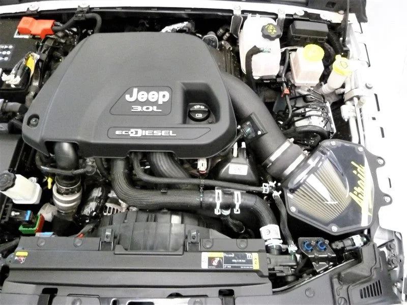 Airaid 20-21 Jeep Wrangler V6-3.0L DSL Performance Air Intake System - Non-woven Synthetic - Side View