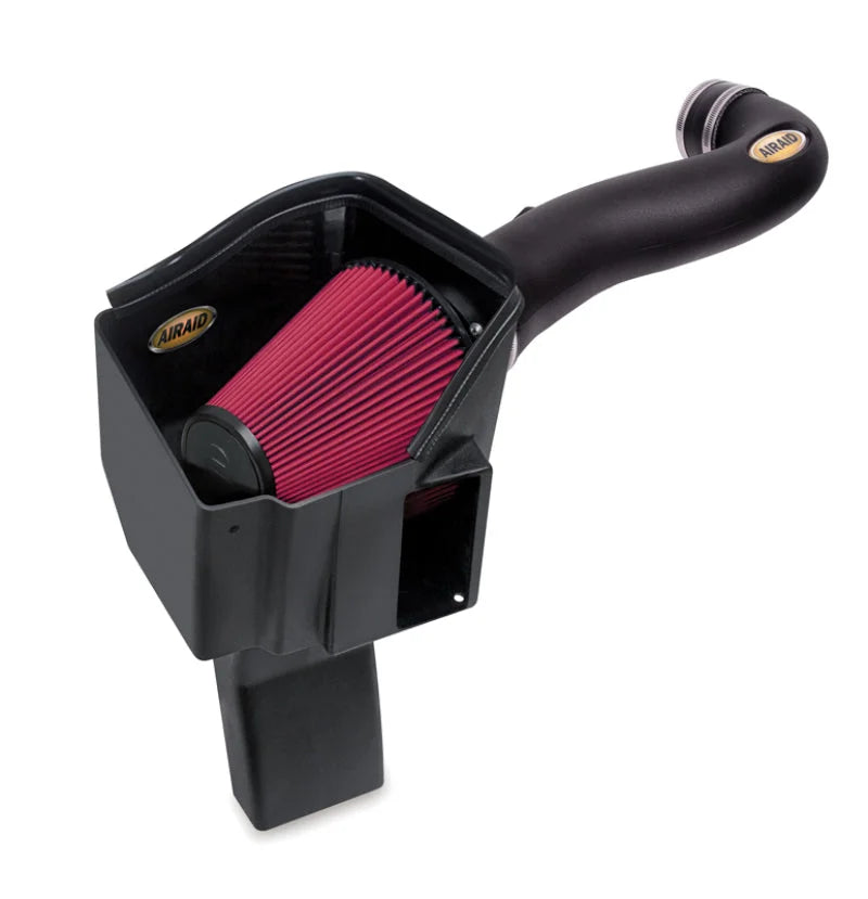 Airaid 2014 GM 1500 Pickup/ 2015 GM Tahoe/Yukon 5.3L MXP Intake System w/ Tube (Dry / Red Media) - Side View