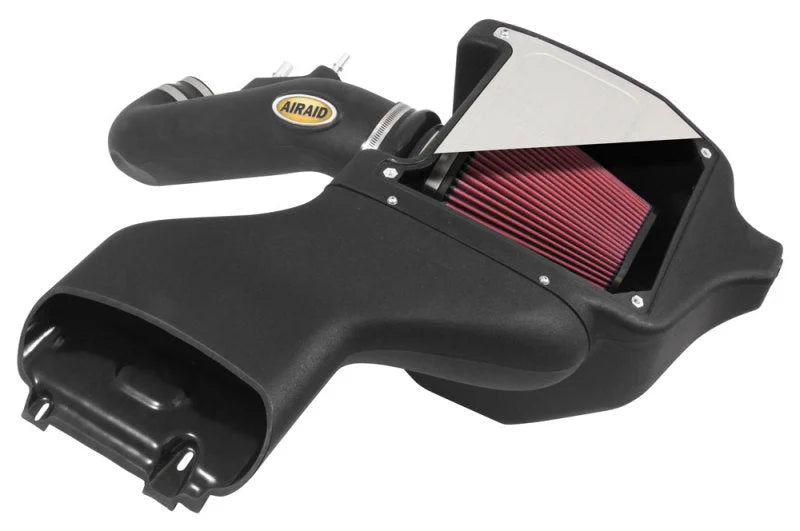 Airaid 2015 Ford F-150 5.0L V8 Cold Air Intake System w/ Black Tube (Dry/Red) - Side View