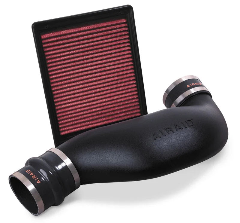 Airaid 99-04 Chevy / GMC / Cadillac 4.8/5.3/6.0L Airaid Jr Intake Kit - Dry / Red Media - Side View