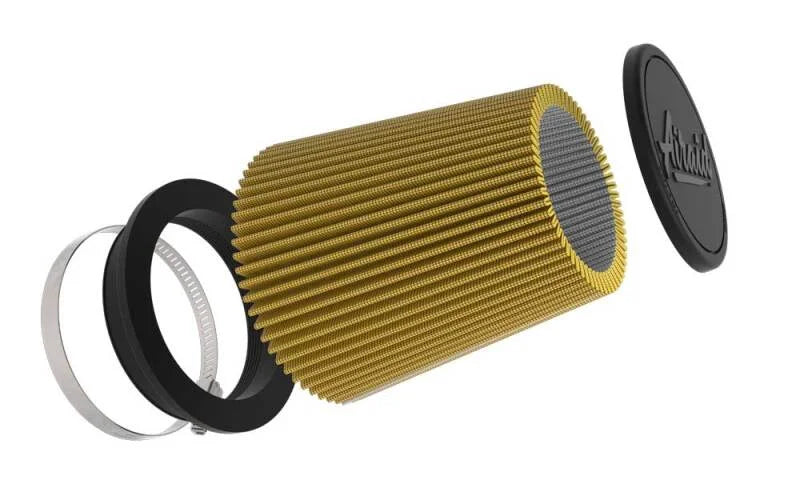 Airaid Cone Filter 5in Flg 6-1/2in b 4-5/8in t 7in h - Synthaflow - Back View